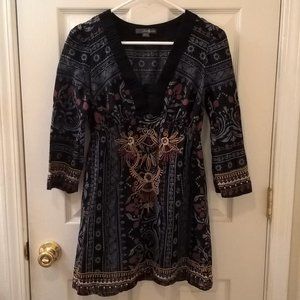 twenty-one multi-patterned tunic medium